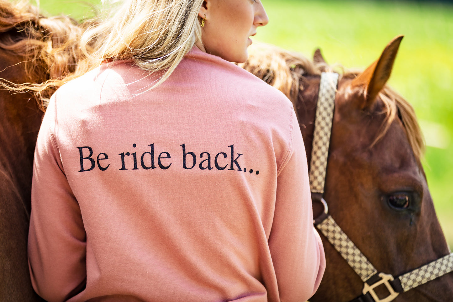 Sweater Be ride back dusty rose